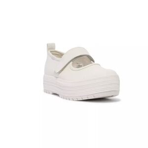Keds White Platform Mary Jane Shoes